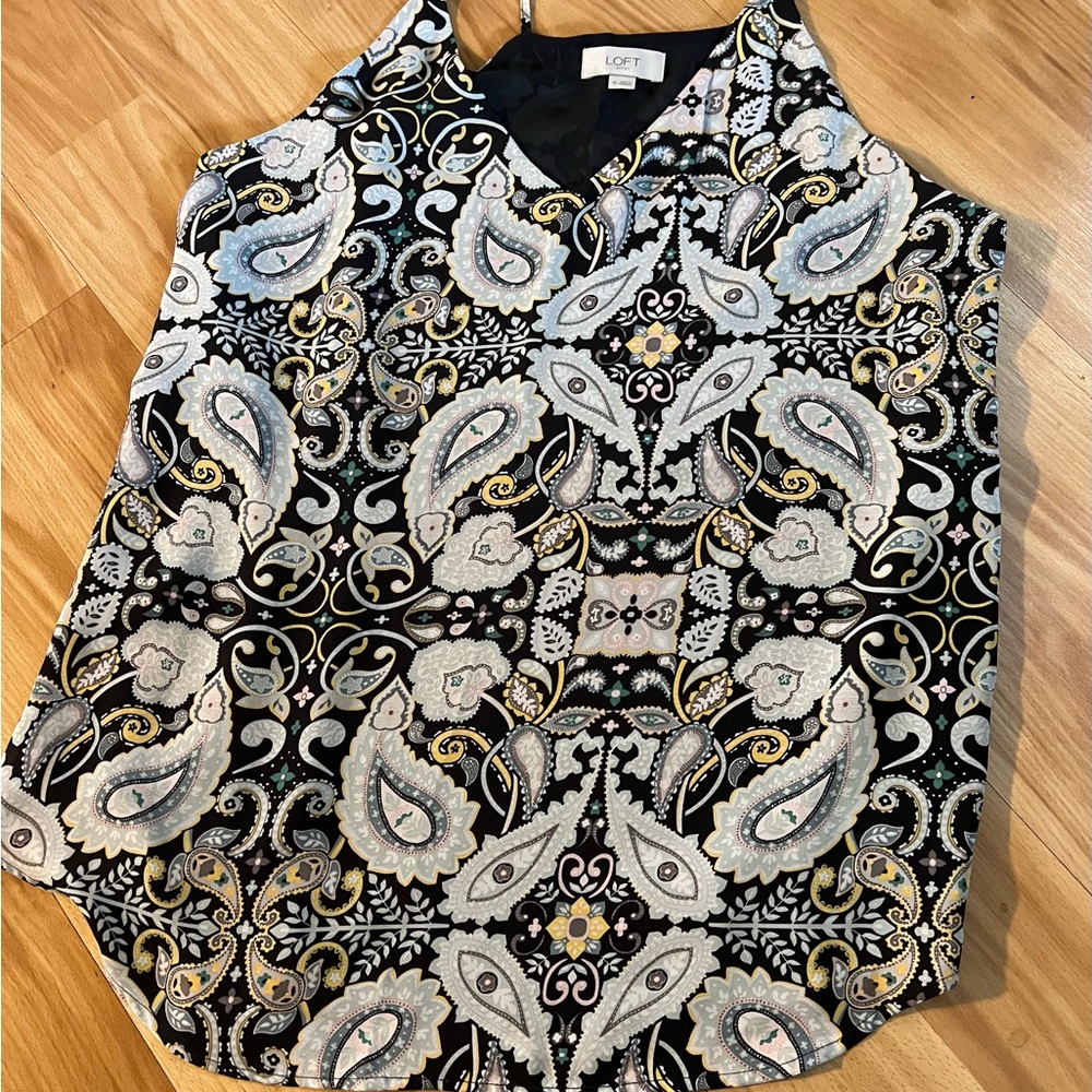 LOFT Paisley Sleeveless Top